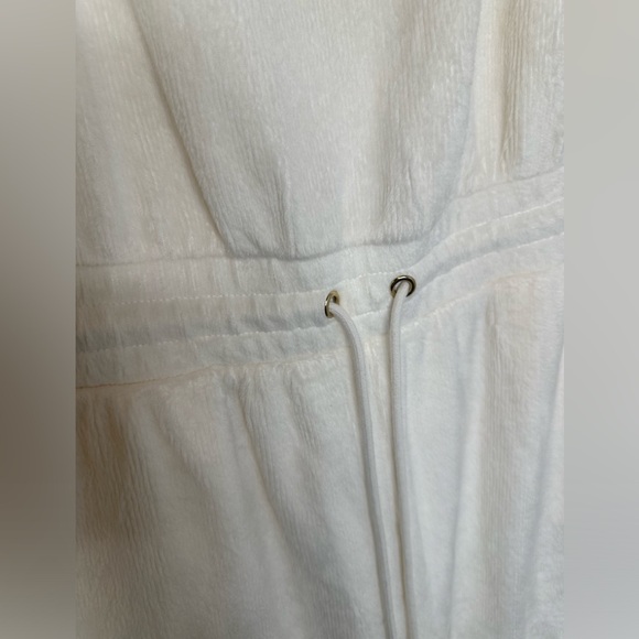 Fabletics Cozy Corduroy Off Shoulder Jumpsuit Size Large Bone One Piece - Picture 4 of 6